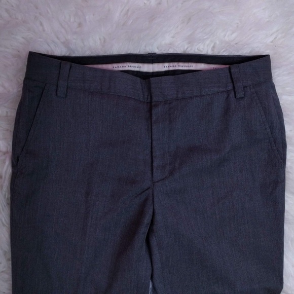 @ Banana Republic sz 8 Grey Cropped Martin Pants - Picture 2 of 7